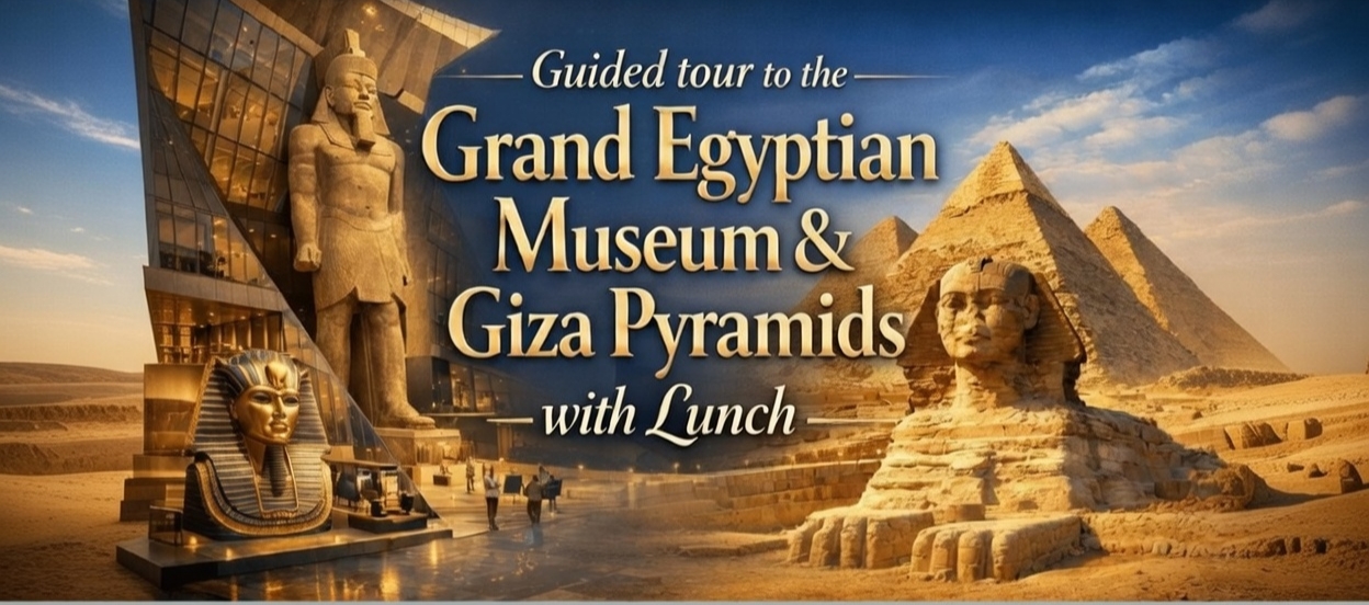 Guided tour to the Grand Egyptian Museum Giza Pyramids with Lunch