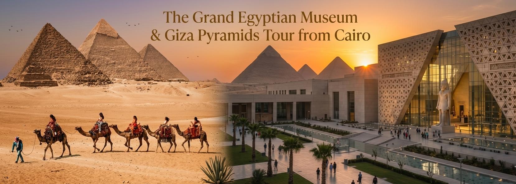 The Grand Egyptian Museum & Giza Pyramids Tour from Cairo