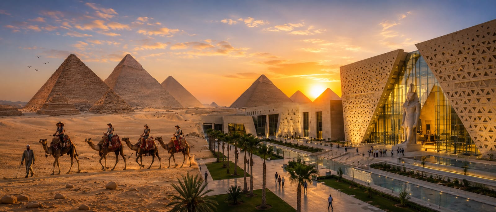 Day 2:  Giza Pyramids & Grand Egyptian Museum